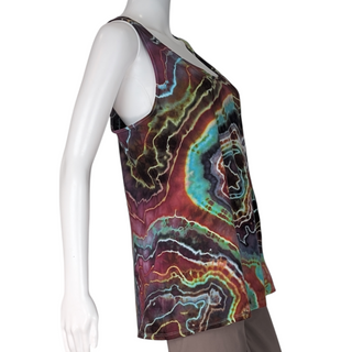 Women's Large Tie-dye Flowy Tank Top