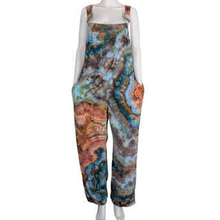 Women's Large Tie-dye Overalls