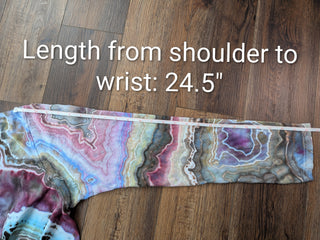 Men's Medium Tie-dyed Lightweight Long-sleeved T-Shirt