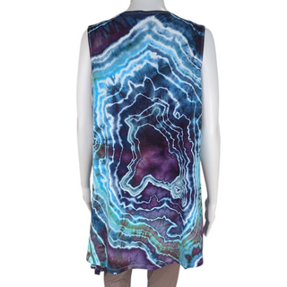 Women's XXL Tie-dye Flowy Vest