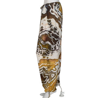 Women's One Size Upcycled Reverse Tie-dye Harem Pants