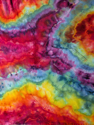 Women's OSFA Tie-dye Hooded Poncho