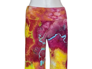 Women's Small Tie-dye Wide Leg Palazzo Pants