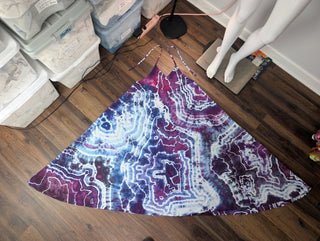 Women's Large Tie-dye Halter Maxi Dress