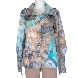 Women's Large Upcycled Tie-dye Jacket