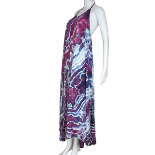 Women's Large Tie-dye Halter Maxi Dress