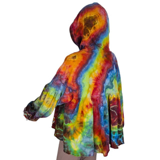 Women's XS Tie-dye Babydoll Hoodie
