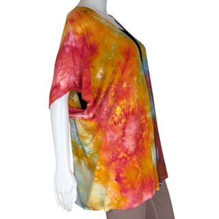 Women's Small Tie-Dye Cardigan Top
