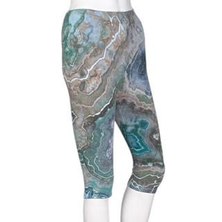 Women's Small Tie-dye Capri Leggings