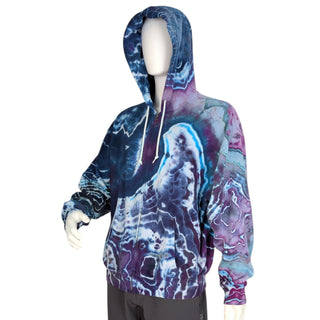 Men's XL Tie-dye Zip-Up Hoodie