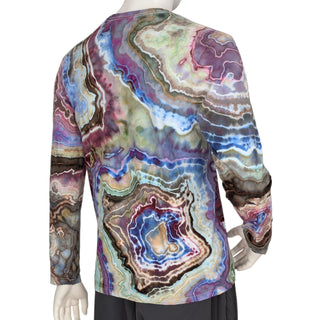 Men's Medium Tie-dyed Lightweight Long-sleeved T-Shirt