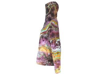 Women's XXL Tie-dye Lightweight Zip-up Hoodie