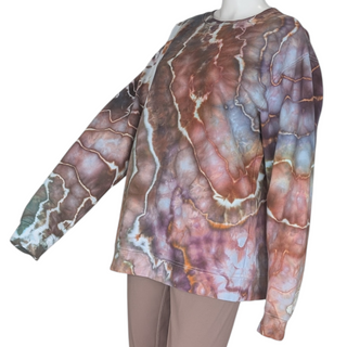 Men's Large Tie-dye Crew Neck Sweatshirt