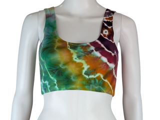 Women's Small Tie-dye Cropped Tank Top