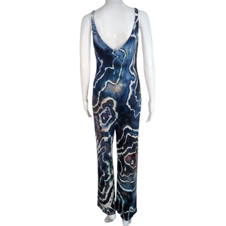 Women's Small Tie-dye Rayon Jumpsuit