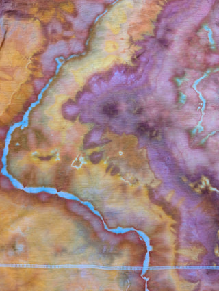 Women's XL Tie-dye Lightweight Zip-up Hoodie