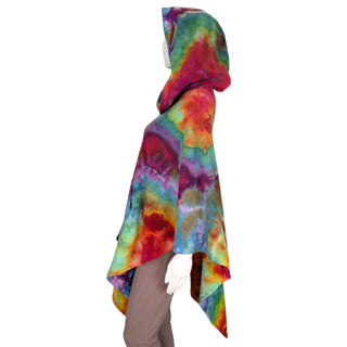 Women's OSFA Tie-dye Hooded Poncho