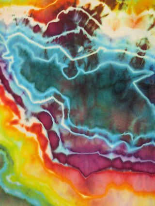 Women's Small Rainbow Tie-dye Jumper