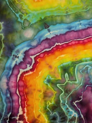 Women's Small Rainbow Tie-dye Jumper