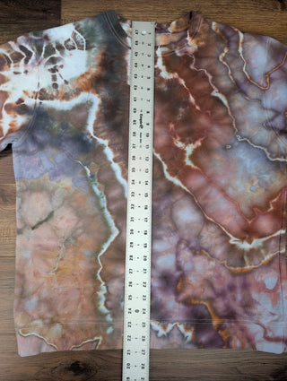 Men's Large Tie-dye Crew Neck Sweatshirt