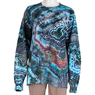 Men's Large Tie-dye Long-sleeved T-Shirt