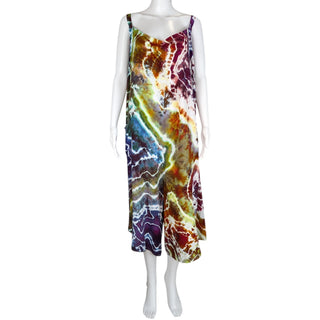 Women's XL Tie-dye Rayon Cropped Jumpsuit