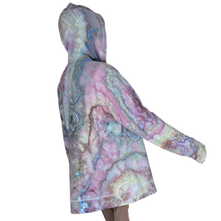 Women's XL Tie-dye Lightweight Zip-up Hoodie