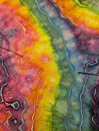 Women's Small Rainbow Tie-dye Jumpsuit