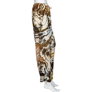 Women's One Size Upcycled Reverse Tie-dye Harem Pants