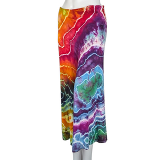 Women's Large Tie-dye Cropped Palazzo Pants