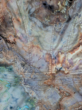 Women's Large Upcycled Tie-dye Jacket