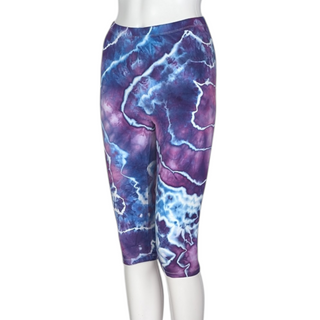 Women's Medium Tie-dye Capri Leggings