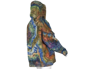 Women's XXL Reverse Tie-dye Buffalo Pullover Hoodie