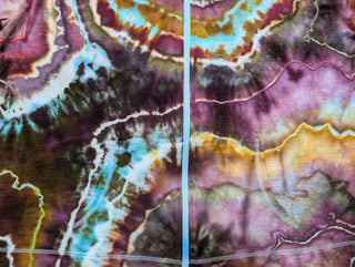 Women's XXL Tie-dye Lightweight Zip-up Hoodie