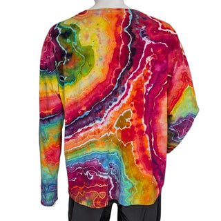Men's 3XL Tie-dye Long Sleeved Lightweight T-Shirt