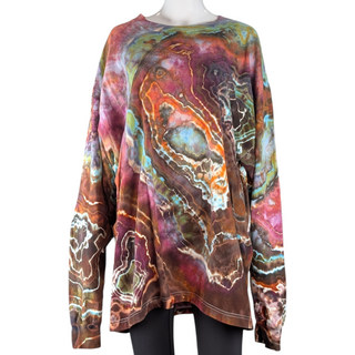 Men's 2XL Tie-dye Long-sleeved Tee