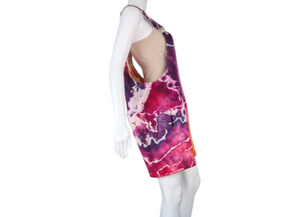 Women's Large Tie-dye Overall Shorts