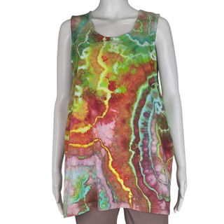 Men's XL Geode Tie-dye Tank Top
