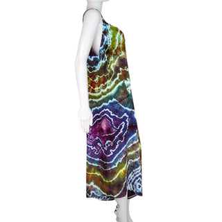 Women's XL Tie-dye Rayon Cropped Jumpsuit