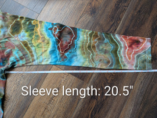 Men's Medium Tie-dyed Lightweight Long-sleeved T-Shirt
