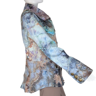 Women's Large Upcycled Tie-dye Jacket
