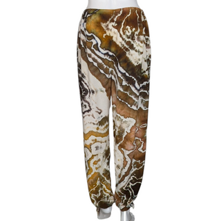 Women's One Size Upcycled Reverse Tie-dye Harem Pants