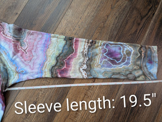 Men's Medium Tie-dyed Lightweight Long-sleeved T-Shirt