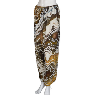 Women's One Size Upcycled Reverse Tie-dye Harem Pants