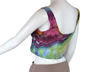 Women's Large Tie-dye Cropped Tank Top