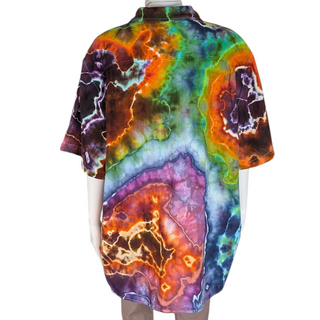 Men's XXL Tie-dye Button-up Shirt