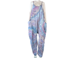 Women's 2XL Tie-dye Jumpsuit