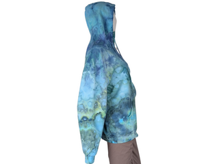 Men's Large Tie-dye Zip Up Hoodie