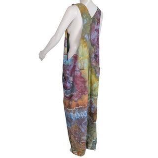 Women's XL Tie-dye Overalls