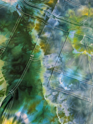 Women's Large Tie-dye Overalls